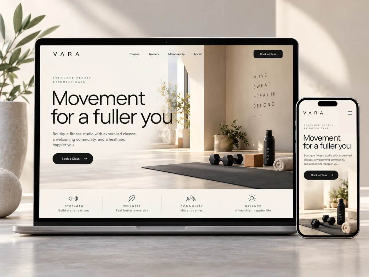 Website design concept 6