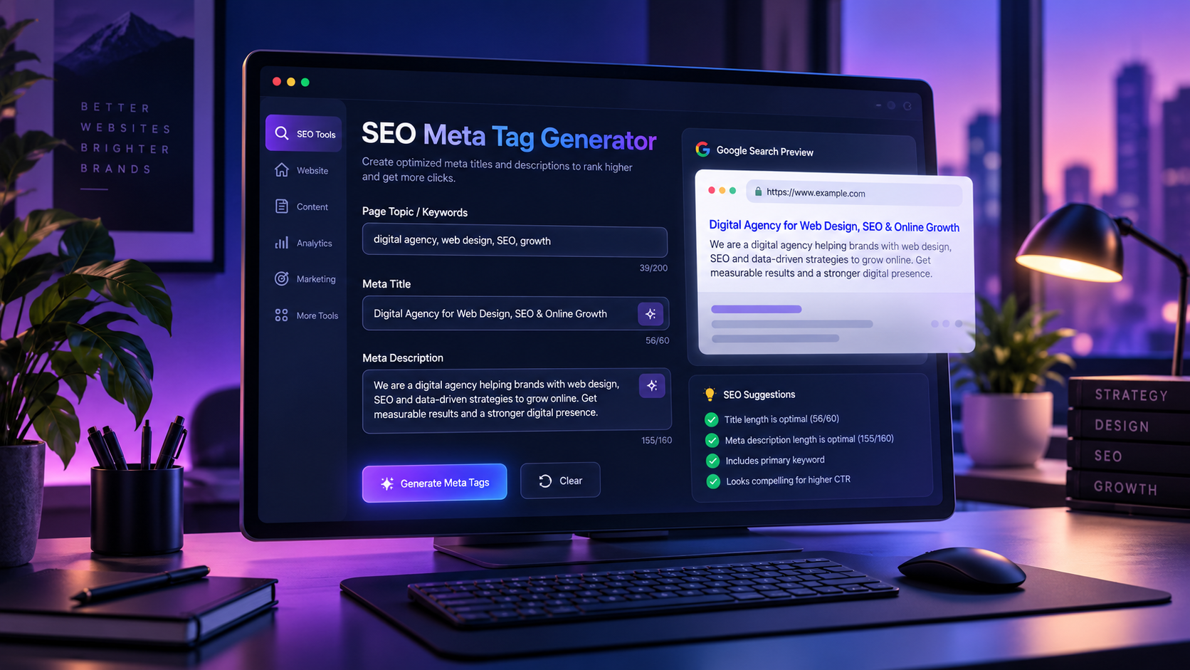SEO Meta Tag Generator