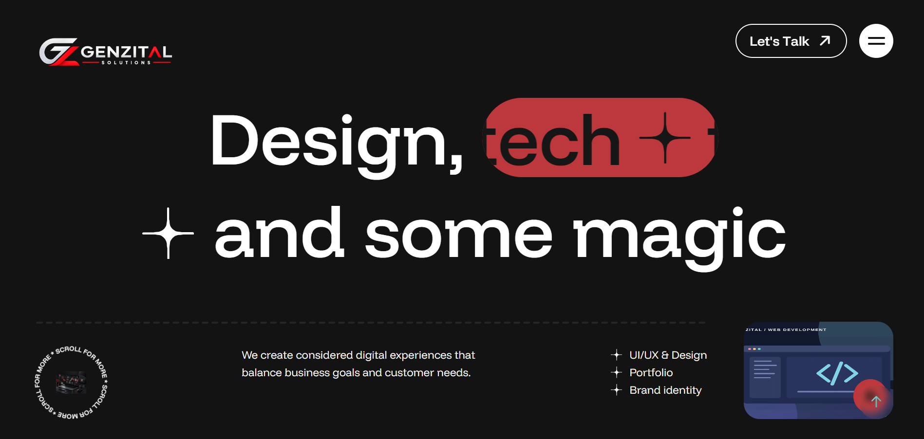Creative website design reference