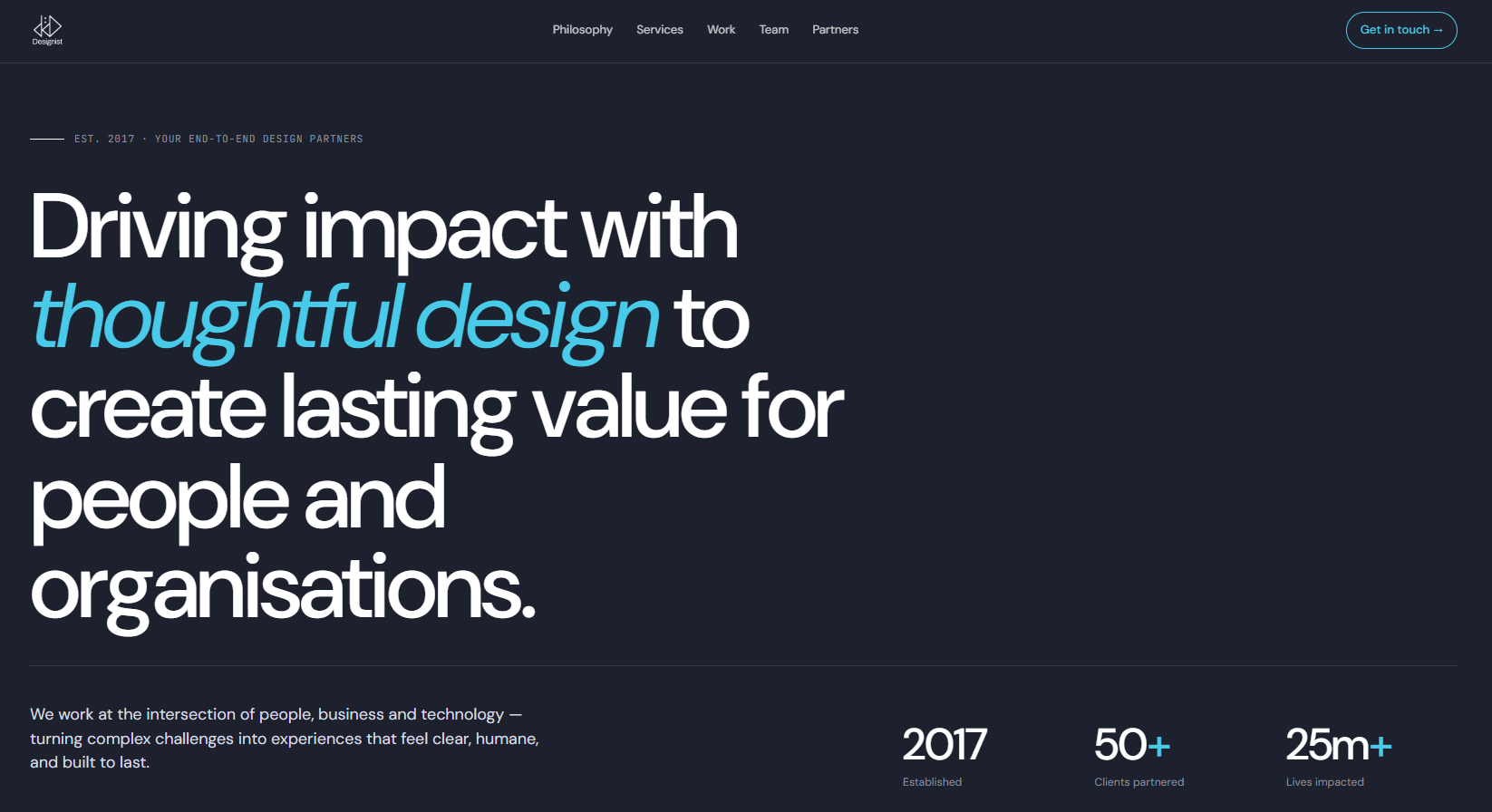 Website layout and typography reference